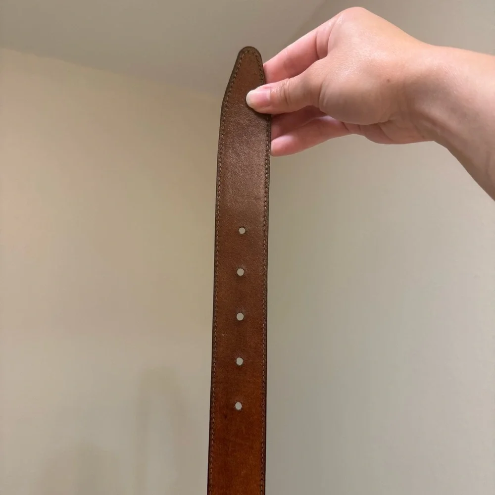 Veari Western Rodeo Ralph Lauren Asthenic Leather Belt Size 40
